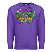 Purple on tuesday we wear beads olivia Premium Sweatshirt - OliviaCreatesArt