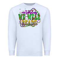 White on tuesday we wear beads olivia Premium Sweatshirt - OliviaCreatesArt