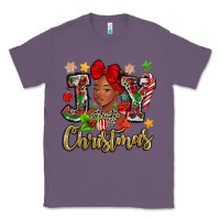 Lavender christmas joy black woman Classic Tee - MaliasSmallBusiness