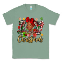 Sage christmas joy black woman Classic Tee - MaliasSmallBusiness