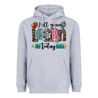 Heather Grey y'all gonna learn today Heavyweight Hoodie - OliviaCreatesArt