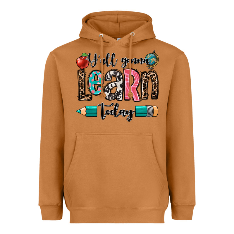 Y'all Gonna Learn Today Heavyweight Hoodie by OliviaCreatesArt | Teevron