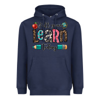 Navy y'all gonna learn today Heavyweight Hoodie - OliviaCreatesArt