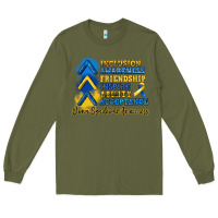 Army Green down syndrome awareness Long Sleeve Tee - Artiststas