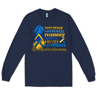 Navy down syndrome awareness Long Sleeve Tee - Artiststas