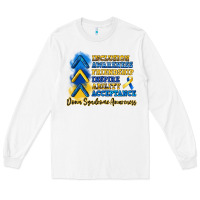 White down syndrome awareness Long Sleeve Tee - Artiststas