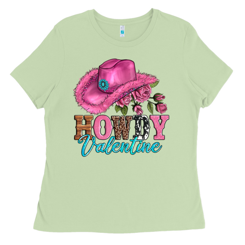 Valentines Day Cowgirl Hat And Howdy Ladies Tee by AdoDesignShop | Teevron