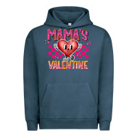 Pigment Midnight Navy Mamas Valentine Urban Hoodie - CowhideDigitalArt
