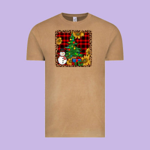Snowman Trees Coaster Vintage Tee Designed By Jahusdesignshop