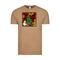 Vintage Coffee snowman trees coaster Vintage Tee - JahusDesignShop