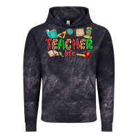 Cloud Black teacher life Vintage Hoodie - MaliasSmallBusiness