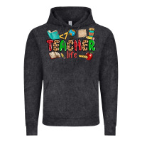 Vintage Black teacher life Vintage Hoodie - MaliasSmallBusiness