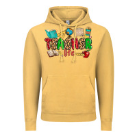 Vintage Mustard teacher life Vintage Hoodie - MaliasSmallBusiness