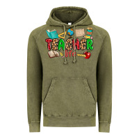 Vintage Olive teacher life Vintage Hoodie - MaliasSmallBusiness