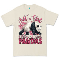Just A Girl Who Loves Pandas Premium Tee | Teevron