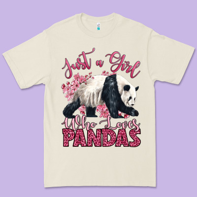 Just A Girl Who Loves Pandas Premium Tee Designed By Lillyallendesigns