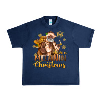 Navy have a melanin christmas black santa Urban Heavy Tee - MaliasSmallBusiness