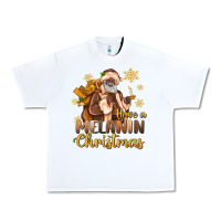 White have a melanin christmas black santa Urban Heavy Tee - MaliasSmallBusiness