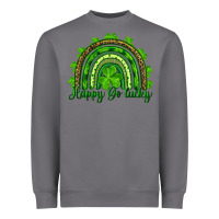 Storm Saint Patricks Day Happy Go Lucky Rainbow Heavyweight Sweatshirt - RanaPortraitStore