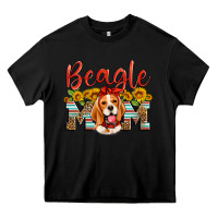 Black beagle mom Heavy Core Tee - Artiststas