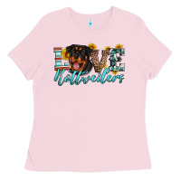 Bubblegum Pink love rottweilers Ladies Tee - Artiststas