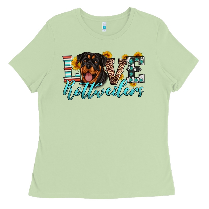 Love Rottweilers Ladies Tee by Artiststas | Teevron