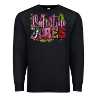 Black valentine vibes with cowgirl boots olivia Premium Sweatshirt - OliviaCreatesArt
