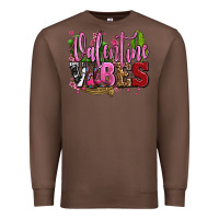 Chestnut valentine vibes with cowgirl boots olivia Premium Sweatshirt - OliviaCreatesArt