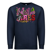Navy valentine vibes with cowgirl boots olivia Premium Sweatshirt - OliviaCreatesArt