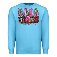 Ocean Blue valentine vibes with cowgirl boots olivia Premium Sweatshirt - OliviaCreatesArt