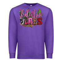 Purple valentine vibes with cowgirl boots olivia Premium Sweatshirt - OliviaCreatesArt