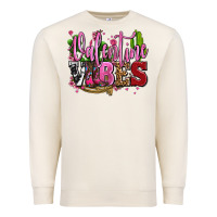 Sandshell valentine vibes with cowgirl boots olivia Premium Sweatshirt - OliviaCreatesArt