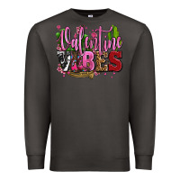 Smoke valentine vibes with cowgirl boots olivia Premium Sweatshirt - OliviaCreatesArt