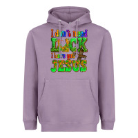 Lavender St. Patrick's I dont need luck i have got Jesus Heavyweight Hoodie - OliviaCreatesArt