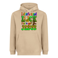 Mushroom St. Patrick's I dont need luck i have got Jesus Heavyweight Hoodie - OliviaCreatesArt