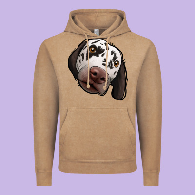 Dalmatian Vintage Hoodie Designed By Jasminsmagicworld