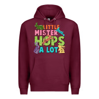 Burgundy Little mister hops a lot Easter Day Premium Hoodie - CowGirlArtShop