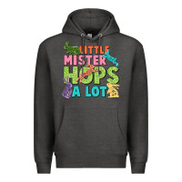 Charcoal Heather Little mister hops a lot Easter Day Premium Hoodie - CowGirlArtShop