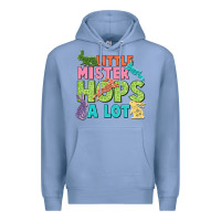 Colony Blue Little mister hops a lot Easter Day Premium Hoodie - CowGirlArtShop