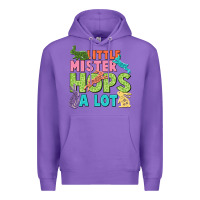 Purple Little mister hops a lot Easter Day Premium Hoodie - CowGirlArtShop