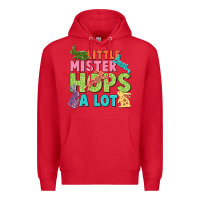 Red Little mister hops a lot Easter Day Premium Hoodie - CowGirlArtShop