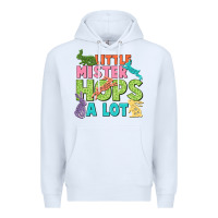 White Little mister hops a lot Easter Day Premium Hoodie - CowGirlArtShop