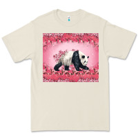 Bone Panda With Sakura Blooms Premium Tee - LillyAllenDesigns