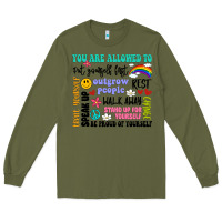 Army Green you are allowed to Long Sleeve Tee - Artiststas