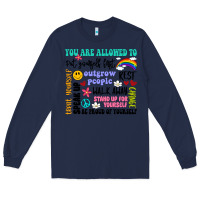 Navy you are allowed to Long Sleeve Tee - Artiststas