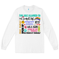 White you are allowed to Long Sleeve Tee - Artiststas