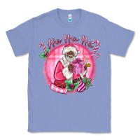 Colony Blue ho ho ho pink black santa christmas Classic Tee - MaliasSmallBusiness