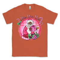 Copper ho ho ho pink black santa christmas Classic Tee - MaliasSmallBusiness