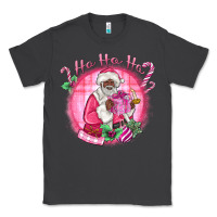 Smoke ho ho ho pink black santa christmas Classic Tee - MaliasSmallBusiness