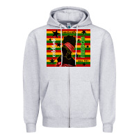 Heather Grey juneteenth celebrate freedom since 1865 Zipper Hoodie - TumblerDesignByShophia